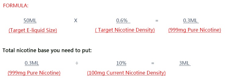 Nicotine Formula